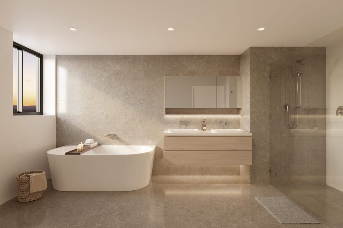 PR26633 Newport Apartments Marketing C2 U72 Bath 1203 FI