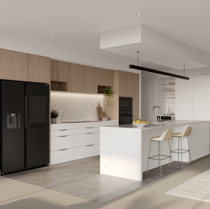 PR26633 Newport Apartments Marketing C3 U72 Kitchen 1216 FI